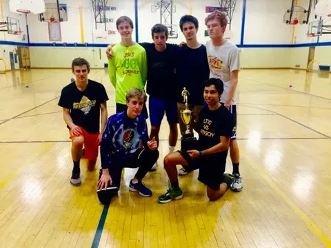 My friends on my XC team. We played hand ball and won 🏆!