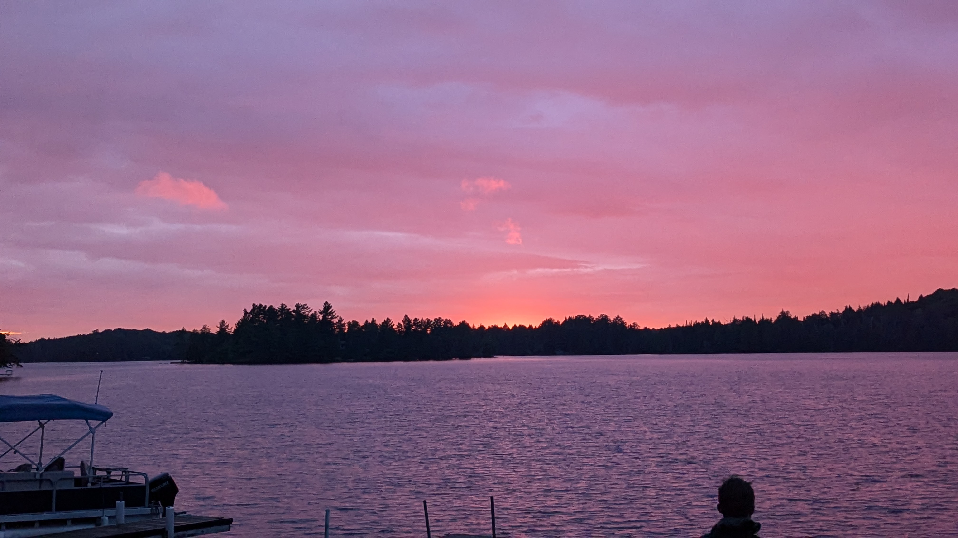 A colorful sunrise in the UP after a cloudy day.